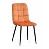 Стул LUCAS велюр терракотовый, каркас круглый черный | Интернет магазин мебели и декора LifeDekor