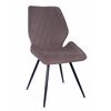 Стул OSTIN 360 велюр мокко, каркас круглый черный | Интернет магазин мебели и декора LifeDekor