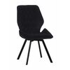 Стул OSTIN 360 велюр черный, каркас квадрат черный | Интернет магазин мебели и декора LifeDekor
