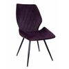 Стул OSTIN велюр брусничный, каркас круглый черный | Интернет магазин мебели и декора LifeDekor