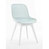 Стул пластиковый GRACE мятный / ноги белые | Интернет магазин мебели и декора LifeDekor