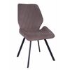 Стул OSTIN 360 велюр мокко, каркас квадрат черный | Интернет магазин мебели и декора LifeDekor