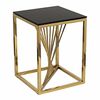 Столик журнальный BARBARA тонированное стекло 40*40*90, каркас золото | Интернет магазин мебели и декора LifeDekor