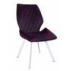 Стул OSTIN велюр брусничный, каркас квадрат белый | Интернет магазин мебели и декора LifeDekor