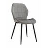 Стул SALLY велюр темно-серый, каркас черный | Интернет магазин мебели и декора LifeDekor
