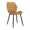 Стул LOLA велюр кэмел, каркас черный | Интернет магазин мебели и декора LifeDekor