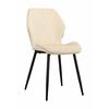 Стул ABEL велюр бежевый, каркас черный | Интернет магазин мебели и декора LifeDekor