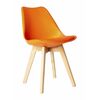Стул FRANKFURT экокожа оранжевый | Интернет магазин мебели и декора LifeDekor