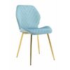 Стул ABEL велюр океан, каркас золото | Интернет магазин мебели и декора LifeDekor