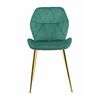 Стул BATT велюр изумруд, каркас золото | Интернет магазин мебели и декора LifeDekor