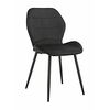 Стул SALLY велюр черный, каркас черный | Интернет магазин мебели и декора LifeDekor