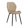 Стул SALLY велюр мокко, каркас черный | Интернет магазин мебели и декора LifeDekor