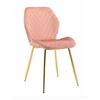 Стул ABEL велюр пыльно-розовый, каркас золото | Интернет магазин мебели и декора LifeDekor