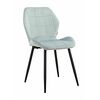 Стул SALLY велюр пыльно-голубой, каркас черный | Интернет магазин мебели и декора LifeDekor