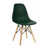 Стул пластиковый Eames DSW темно-зеленый | Интернет магазин мебели и декора LifeDekor