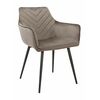 Стул BEATRICE велюр антрацит, каркас черный | Интернет магазин мебели и декора LifeDekor