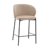 Стул полубарный Тисдейл букле бежевый | Интернет магазин мебели и декора LifeDekor