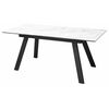 Стол МОРИС-2 140 MATTE БЕЛЫЙ МРАМОР, керамика / Черный каркас, М-City | Интернет магазин мебели и декора LifeDekor