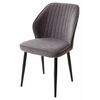 Стул VENA, цвет B28 Темно-серый, велюр/ черный каркас М-City | Интернет магазин мебели и декора LifeDekor