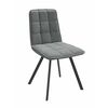 Стул Rom D ( k10 Антрацит замша lux/ноги черные) | Интернет магазин мебели и декора LifeDekor