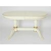 Стол обеденный овальный Орфей-2 140(180)х80х76 слоновая кость/патина золото | Интернет магазин мебели и декора LifeDekor