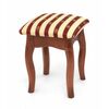 Табурет (Бордовый полоска-Махагон 30/1-НЦ №1) | Интернет магазин мебели и декора LifeDekor