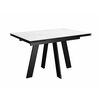 Стол DikLine SKM110 Керамика Mono white (белый матовый)/подстолье черное | Интернет магазин мебели и декора LifeDekor