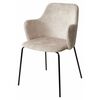 Стул AMARETTO VBP206 античный светло-бежевый, велюр без пальчикового эффекта /черный каркас, М-City | Интернет магазин мебели и декора LifeDekor