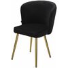 Стул МОНЕ ZIZI 521 Черный, велюр / Золотой каркас M-City | Интернет магазин мебели и декора LifeDekor