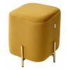 Пуф для гостиной ARES BLUVEL-68 YELLOW / GOLD М-City | Интернет магазин мебели и декора LifeDekor