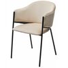 Стул ДИЛЛ, цвет H-06 Бежевый, велюр / черный каркас М-City | Интернет магазин мебели и декора LifeDekor