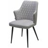 Стул HERMAN 360 град. BM-4 СВЕТЛО-СЕРЫЙ, велюр / черный каркас М-City | Интернет магазин мебели и декора LifeDekor