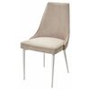 Стул NEPAL-P ЛАТТЕ #25, велюр/ белый каркас М-City | Интернет магазин мебели и декора LifeDekor