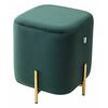 Пуф для гостиной ARES BLUVEL-78 GREEN / GOLD М-City | Интернет магазин мебели и декора LifeDekor