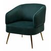 Кресло MUSSELS BLUVEL-78 Зеленый, велюр / золотой каркас М-City | Интернет магазин мебели и декора LifeDekor