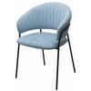 Стул ГЕММА, цвет RAIN 13 blue, велюр / черный каркас М-City | Интернет магазин мебели и декора LifeDekor