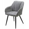 Стул REFLET 3018-17 серый, шенилл / черный каркас, ®DISAUR | Интернет магазин мебели и декора LifeDekor