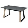 Стол Франк 160 ГРАФИТ, стекло / ДУБ ГАЛИФАКС-ЧЕРНЫЙ, М-City | Интернет магазин мебели и декора LifeDekor