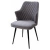 Стул HERMAN 360 град. СЕРЫЙ #27, велюр / черный каркас М-City | Интернет магазин мебели и декора LifeDekor