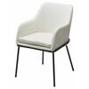 Стул АЛИСТЕР, цвет RAIN 1 молочный велюр / черный каркас М-City | Интернет магазин мебели и декора LifeDekor