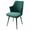 Стул HERMAN 360 град. ЗЕЛЕНЫЙ #19, велюр / черный каркас М-City | Интернет магазин мебели и декора LifeDekor