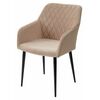 Стул BRANDY-X БЕЖЕВЫЙ #5, велюр / черный каркас М-City | Интернет магазин мебели и декора LifeDekor