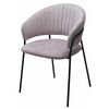 Стул ГЕММА, цвет RAIN 10 lavanda, велюр / черный каркас М-City | Интернет магазин мебели и декора LifeDekor