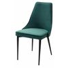 Стул NEPAL-P ЗЕЛЕНЫЙ #19, велюр/ черный каркас М-City | Интернет магазин мебели и декора LifeDekor