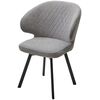 Стул ХИЛТОН 360 град., цвет B22 Серый, велюр / черный каркас М-City | Интернет магазин мебели и декора LifeDekor