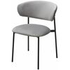 Стул ЛЕОНАРДО H-09 Светло-серый, велюр / черный каркас М-City | Интернет магазин мебели и декора LifeDekor