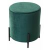 Пуф для гостиной ФЕЛИКС круглый зеленый #19, велюр / черный каркас М-City | Интернет магазин мебели и декора LifeDekor