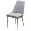 Стул NEPAL-P СВЕТЛО-СЕРЫЙ BM-4, велюр/ белый каркас М-City | Интернет магазин мебели и декора LifeDekor