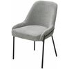 Стул GAVI Garna-018 серый, ткань / черный каркас, ®DISAUR | Интернет магазин мебели и декора LifeDekor