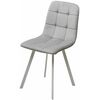 Стул РИЧИ, цвет H-09 Светло-серый, велюр / белый каркас М-City | Интернет магазин мебели и декора LifeDekor